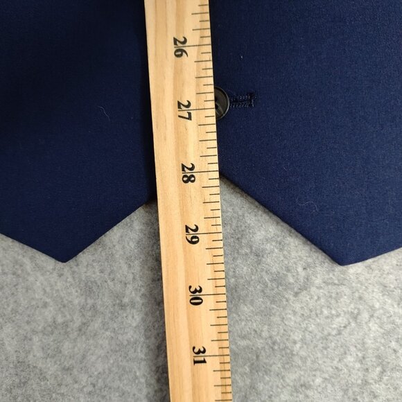 ASOS Design Men's Vest Blue Size 50" Reg Poly Blend Career Work Office Classic - Picture 7 of 9